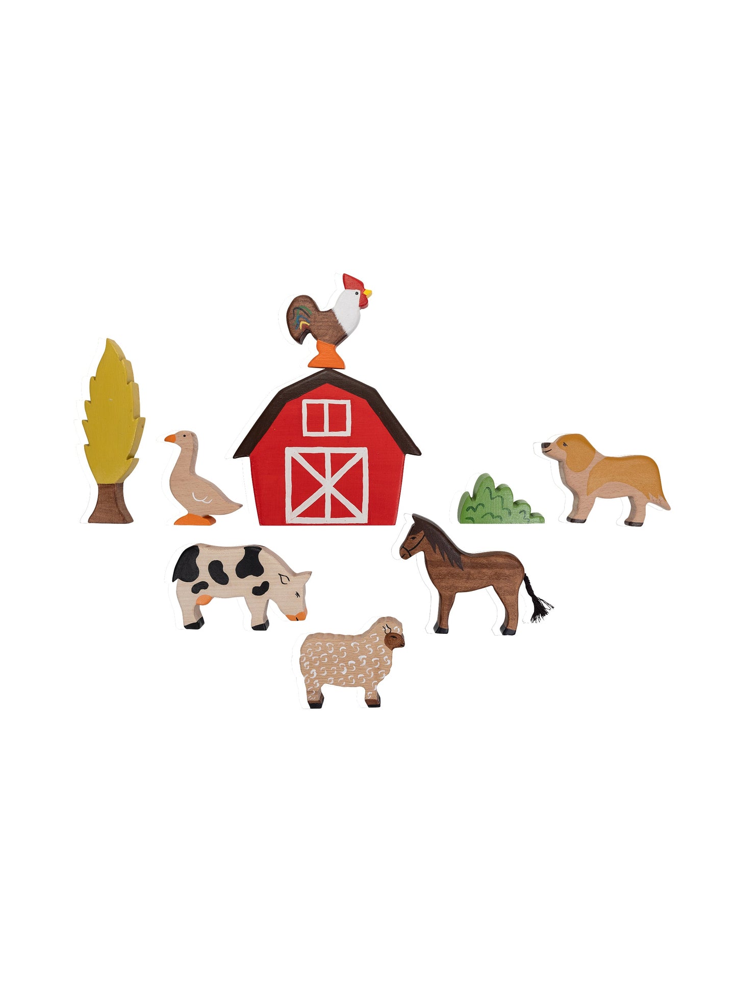 Wooden Farm Animals Set