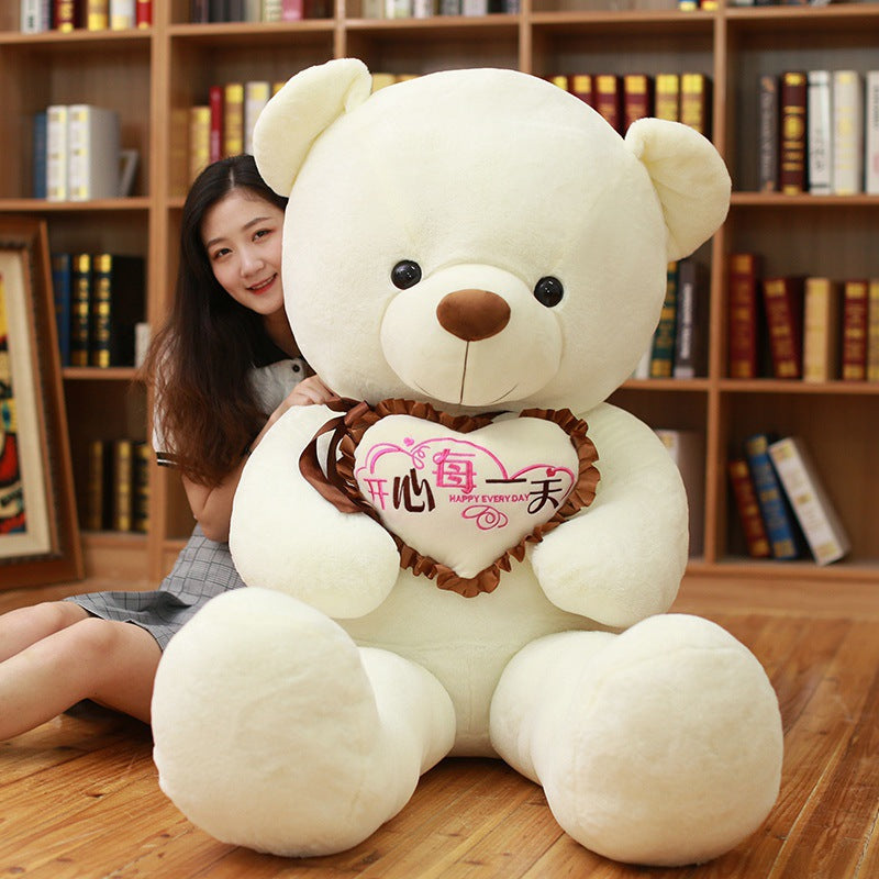Ribbon Hug Love Bear Large Plush Toy