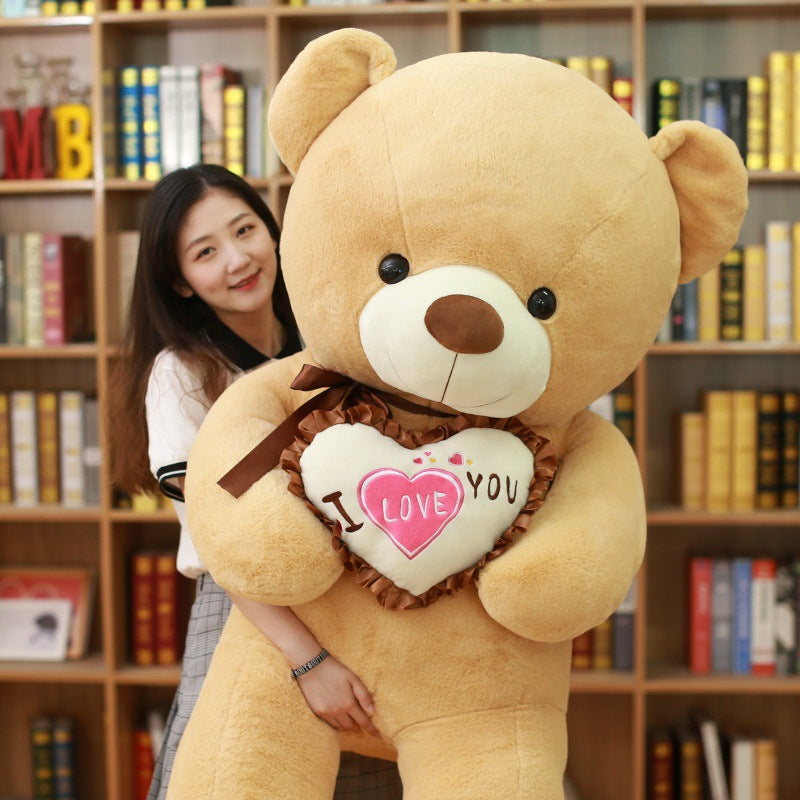 Ribbon Hug Love Bear Large Plush Toy