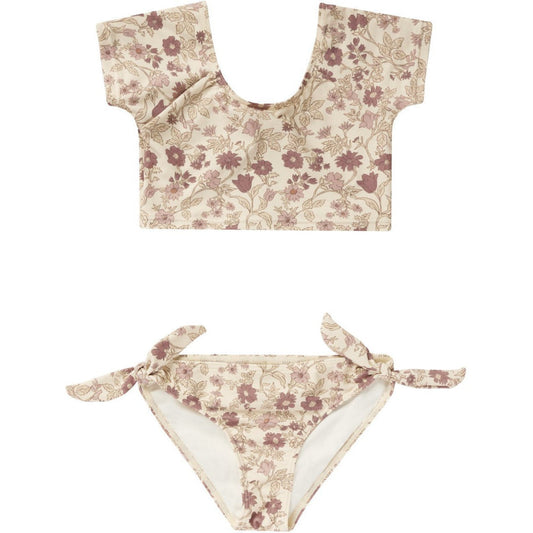 Rylee + Cru Cropped Rash Guard Set | Bloom