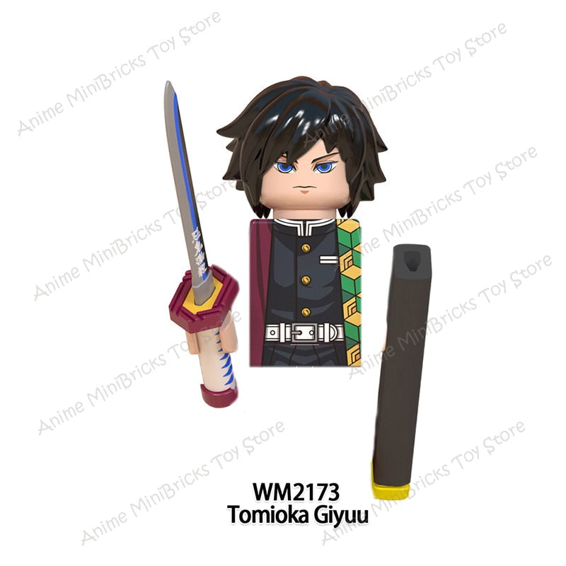 Demon Slayer Anime Series Mugen Train WM6116 Tanjirou Nezuko Giyuu Kyoujurou Figures Heads Building Blocks Creative Toys For Kid - YourStore