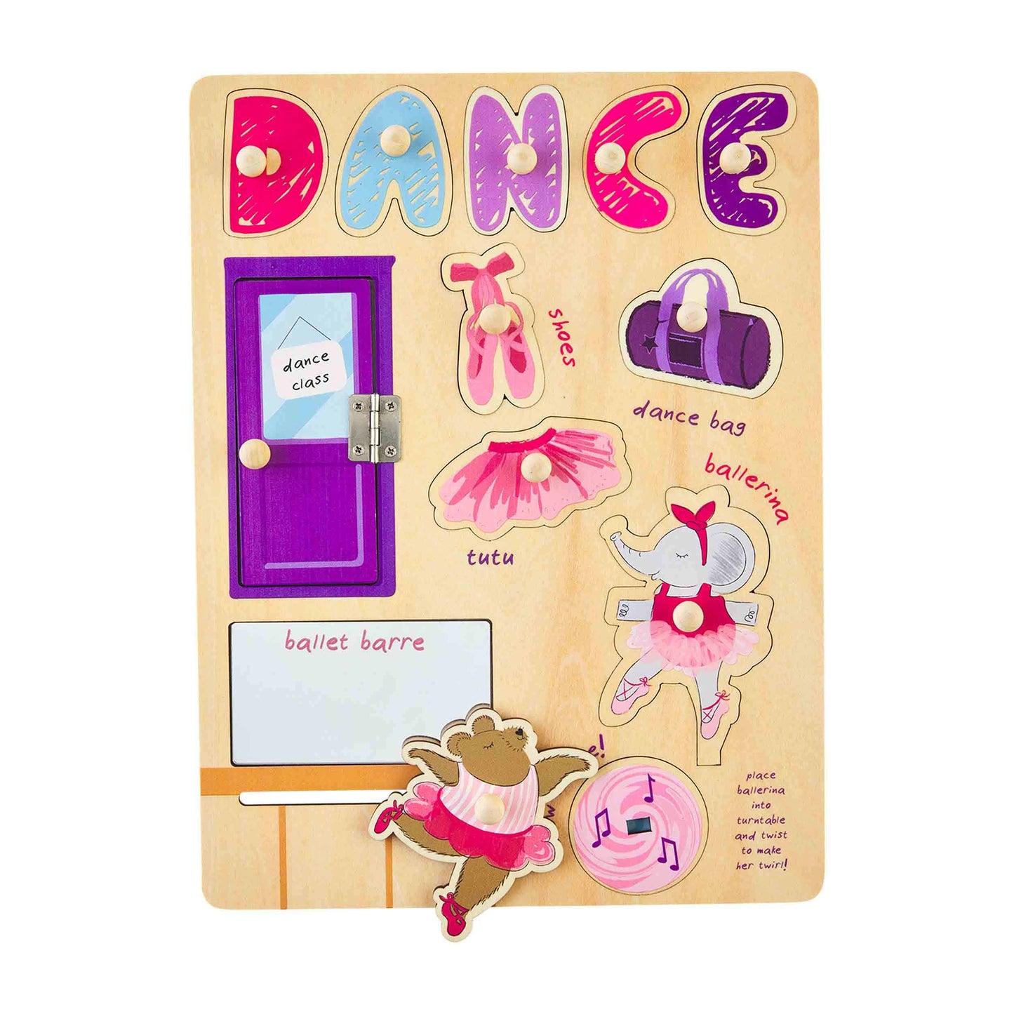 Mud Pie TOYS DANCE BUSY BOARD PUZZLE